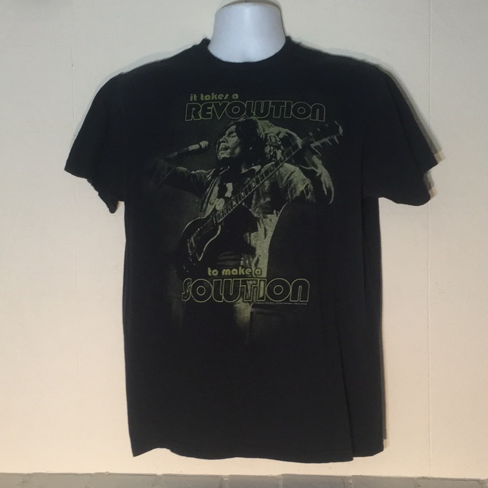 BOB MARLEY T-SHIRT BLACK LARGE